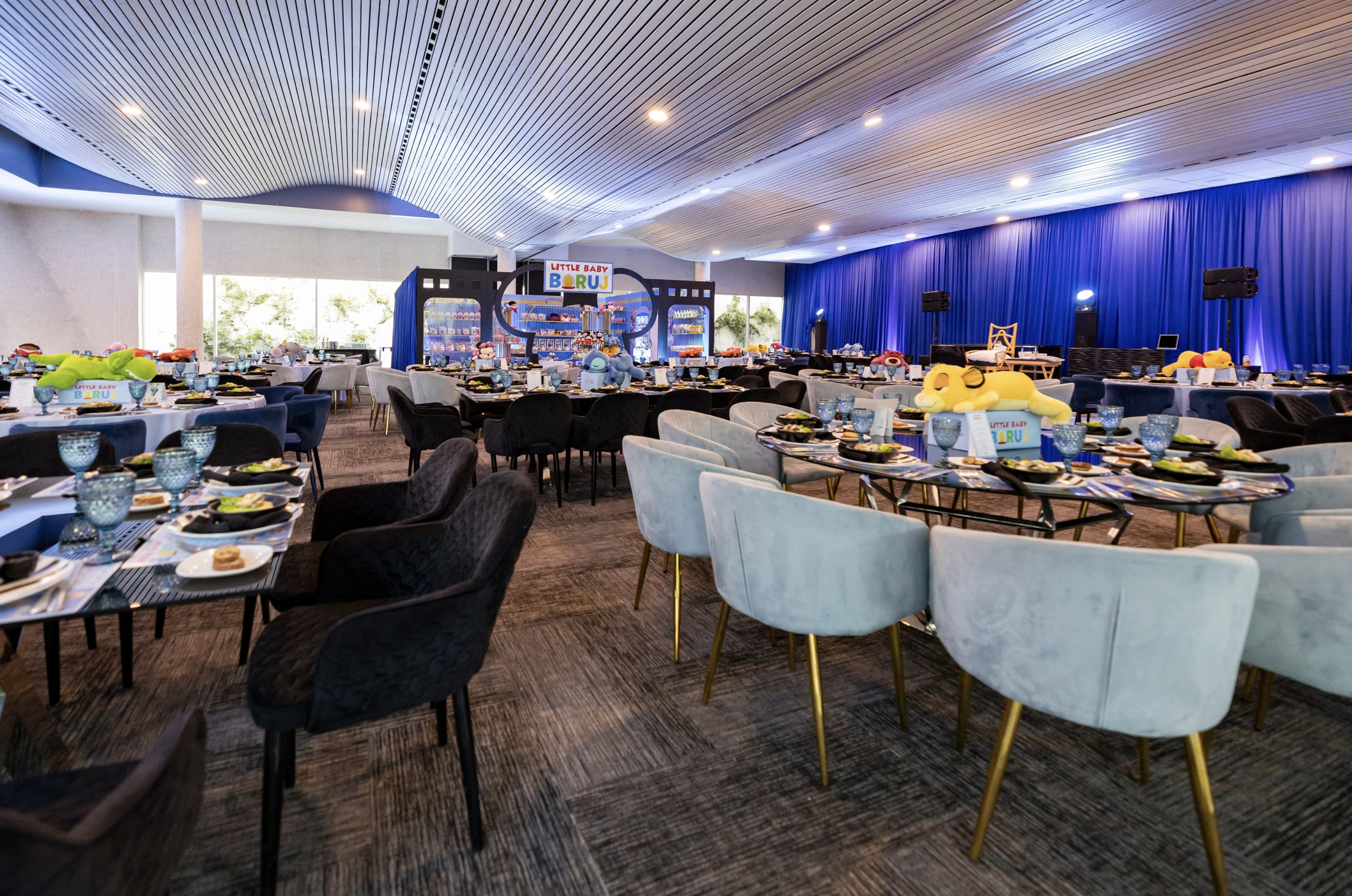 Silloncito Velvet Baby Blue