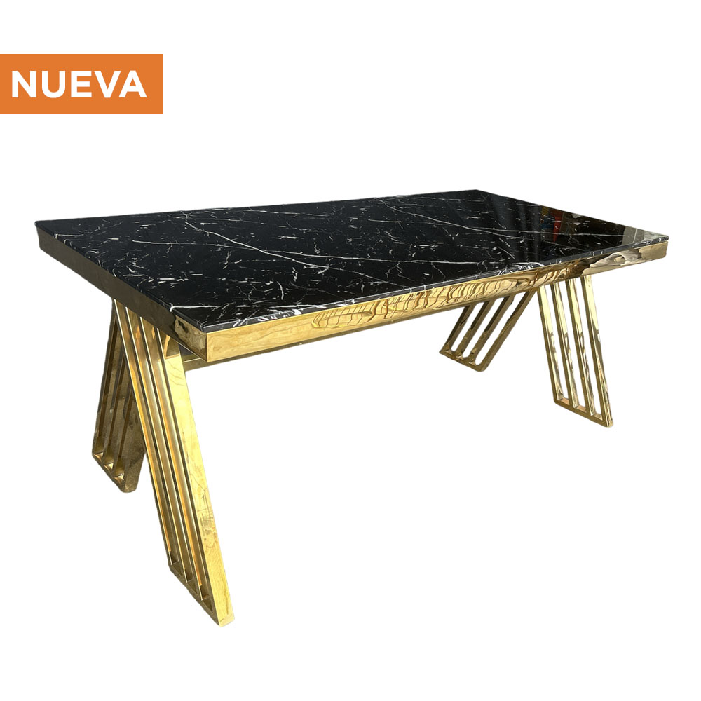 Mesa de novios Deco con cubierta de mármol negro