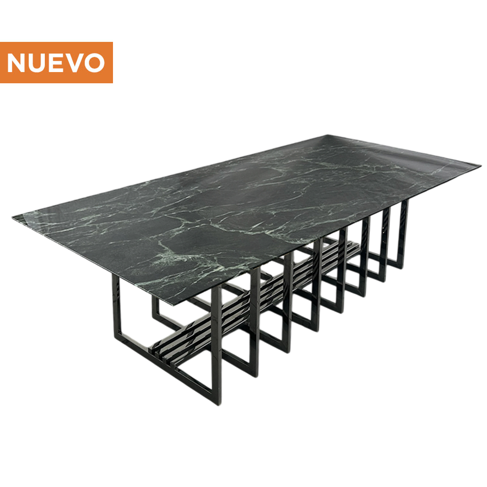 Cubierta de Mármol Verde con Base Jaula Oxford