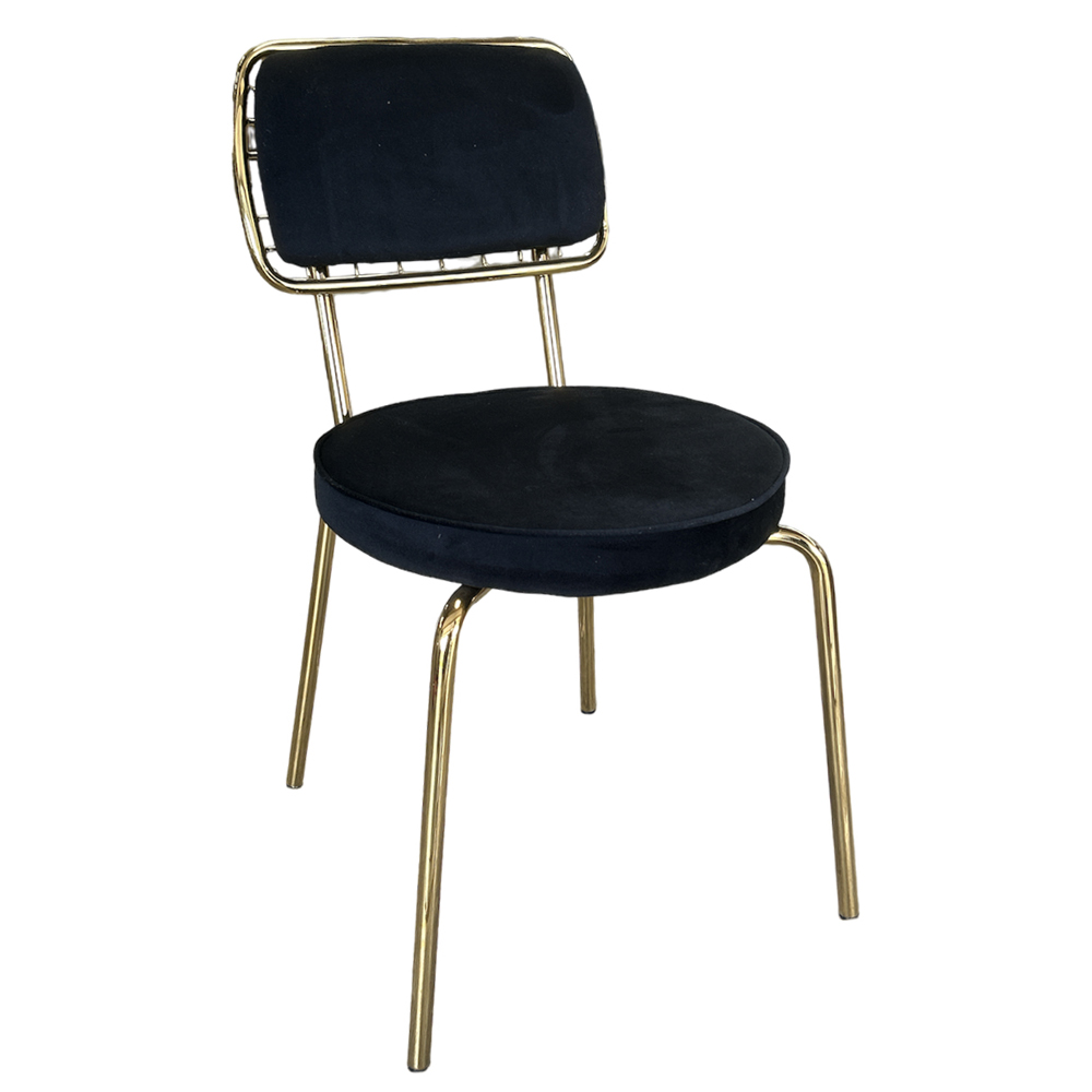 Silla Gatsby dorada con negro