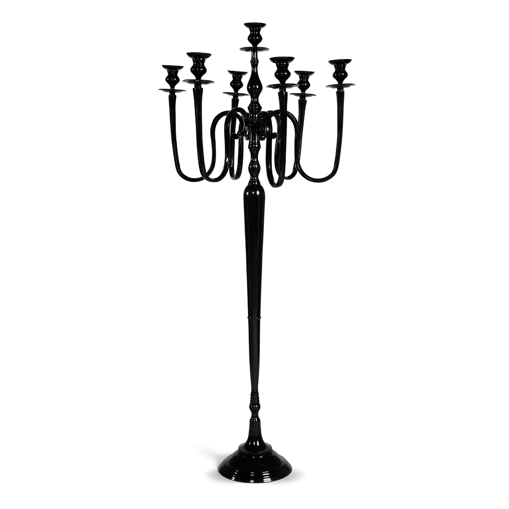 Candelabro Grande Decorativo Negro