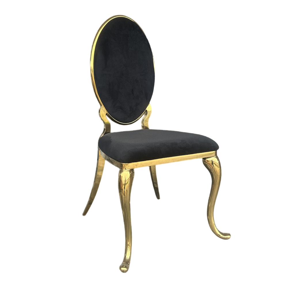 Silla de Novios Royal Dorada con Negro